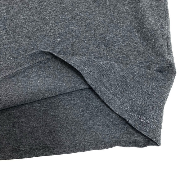 LACOSTE Sleepwear Slits Neck Crew Neck T-shirt In Charcoal Gray Size M - Picture 8 of 9